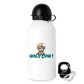 Holy Cow Halo Cartoon - Drinks Bottle with Lid 500 ml - white - Right