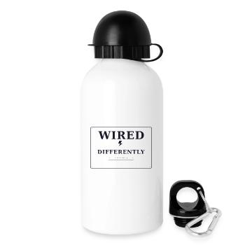 Câblé différemment - Gourde avec bouchon 500 ml - blanc - Droite