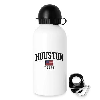 Drapeau du Texas à Houston - Gourde avec bouchon 500 ml - blanc - Droite