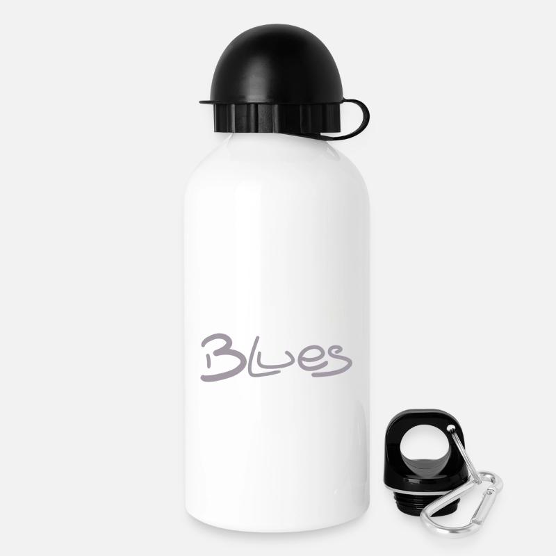 Blues guitarist - Drinks Bottle with Lid 500 ml - white