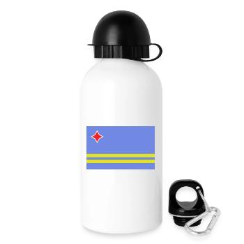 Drapeau d’Aruba - Gourde avec bouchon 500 ml - blanc - Droite