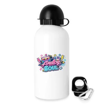Analog Soul Neon Retro - Trinkflasche mit Deckel 500 ml - Weiß - Rechts