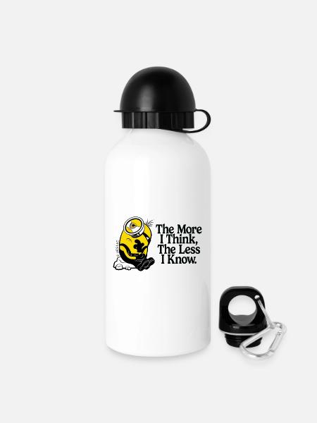 Minions Thinking Minion With Quote - Drinks Bottle with Lid 500 ml - white