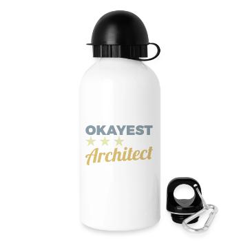 Okayest Architect - Drinks Bottle with Lid 500 ml - white - Right