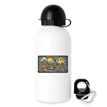Medellin Columbia City Design - Drinks Bottle with Lid 500 ml - white - Right
