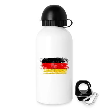 Allemagne Vintage - cadeau Eagle Crest - Gourde avec bouchon 500 ml - blanc - Droite