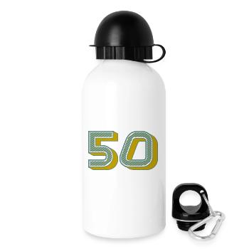 Number 50 Modern Chart - Drinks Bottle with Lid 500 ml - white - Right
