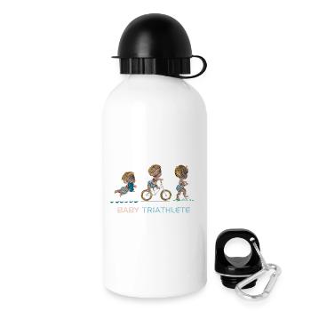 Petit Triathlète en Plein Air - Gourde avec bouchon 500 ml - blanc - Droite