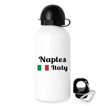 Neapel Italia - Stilvolle Drucke - Trinkflasche mit Deckel 500 ml - Weiß - Rechts
