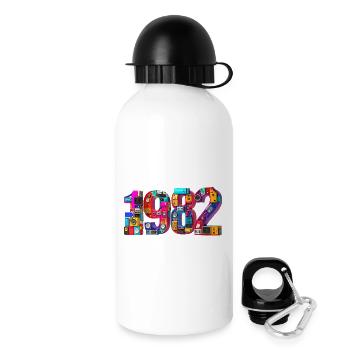 1982 – Naissance, Admission, Inscription à l’école, Mariage, Mariage - Gourde avec bouchon 500 ml - blanc - Droite