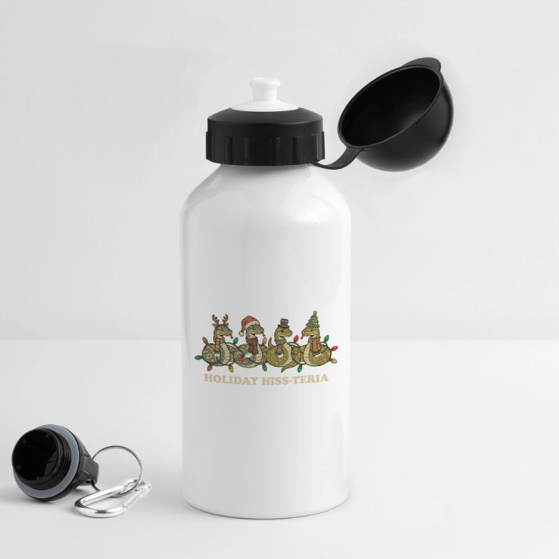 King Python Christmas Lights Gift Drinks Bottle with Lid 500 ml