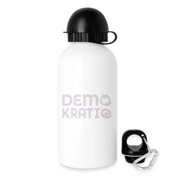 Démocratie des chats - Gourde avec bouchon 500 ml - blanc - Droite