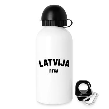 RIGA Latvia Latvija Lettland - Trinkflasche mit Deckel 500 ml - Weiß - Rechts