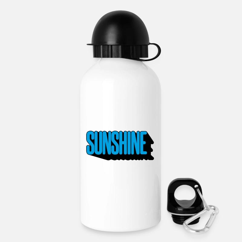Sunshine - Trinkflasche mit Deckel 500 ml - Weiß