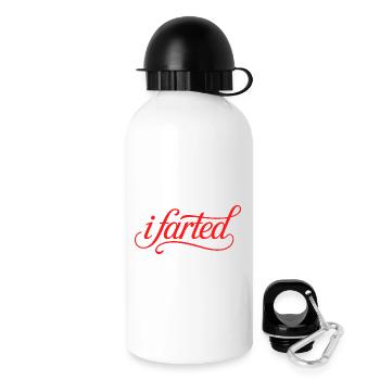 J’ai pété - Logo Funny Gen Alpha - Gourde avec bouchon 500 ml - blanc - Droite
