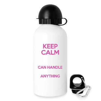 Halten Sie ruhig Mamaw kann alles Shirt handhaben - Trinkflasche mit Deckel 500 ml - Weiß - Rechts