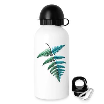 Farn Farnblatt - Trinkflasche mit Deckel 500 ml - Weiß - Rechts