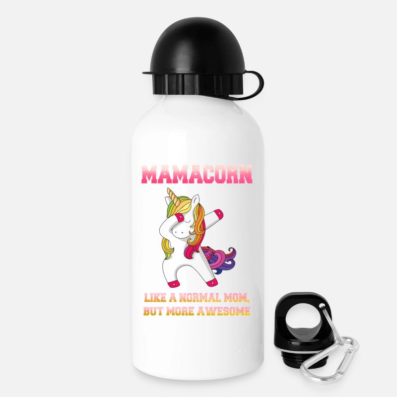 Mamacorn - Drinks Bottle with Lid 500 ml - white