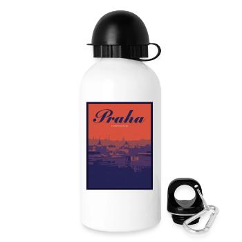 Praha Gradient Cityscape - Drinks Bottle with Lid 500 ml - white - Right
