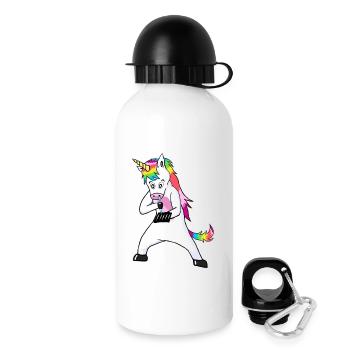 Rave Unicorns Line White Logo 18+ - Drinks Bottle with Lid 500 ml - white - Right