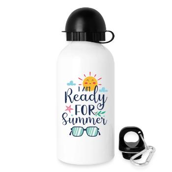 I am Ready for Summer - Drinks Bottle with Lid 500 ml - white - Right