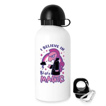 Grumpy Pink Pony Believes in Black Magic - Drinks Bottle with Lid 500 ml - white - Right