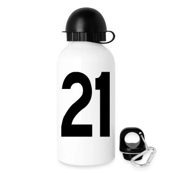 21 - Drinks Bottle with Lid 500 ml - white - Right
