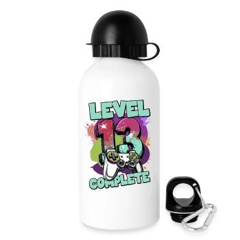 Level 13 Complete Gaming Splash Jahre alt - Trinkflasche mit Deckel 500 ml - Weiß - Rechts