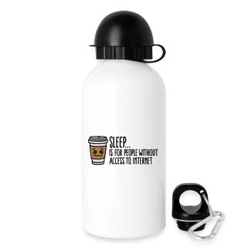 Sleep is for people without access to internet - Drinks Bottle with Lid 500 ml - white - Right