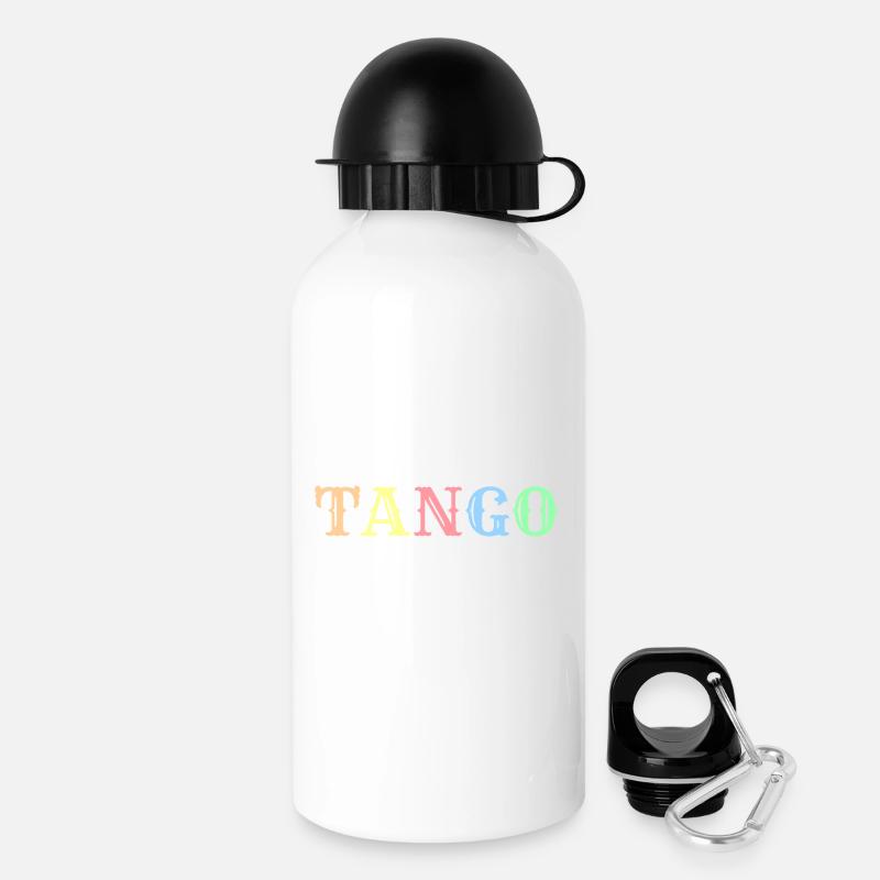 Tango Argentinien - Trinkflasche mit Deckel 500 ml - Weiß