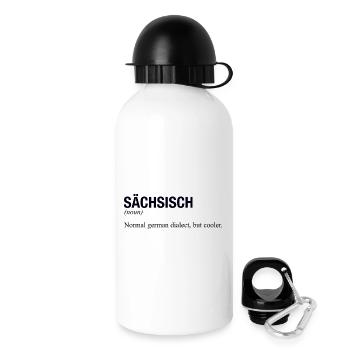 SÄCHSISCH Sachsen - Trinkflasche mit Deckel 500 ml - Weiß - Rechts