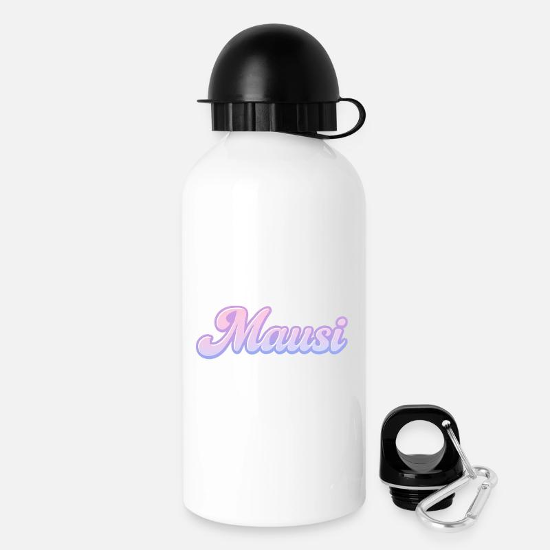 Mausi / y2k Design - Gourde avec bouchon 500 ml - blanc