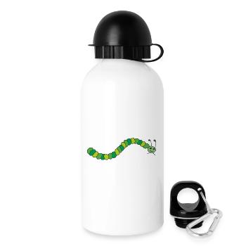 chenille - Gourde avec bouchon 500 ml - blanc - Droite