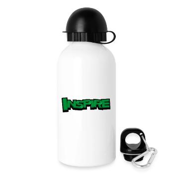 INSPIRE – Conception typographique 3D moderne - Gourde avec bouchon 500 ml - blanc - Droite
