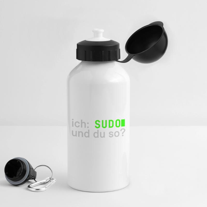 ich: SUDO und du so? Linux Spruch - Programmierer Trinkflasche mit Deckel 500 ml