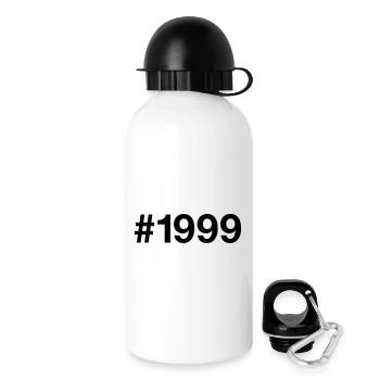 Hashtag vintage 1999 27 ans Anniversaire - Gourde avec bouchon 500 ml - blanc - Droite