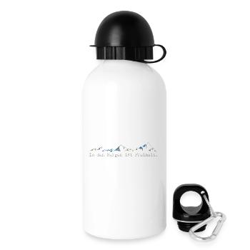 In den Bergen ist Freiheit. - Trinkflasche mit Deckel 500 ml - Weiß - Rechts