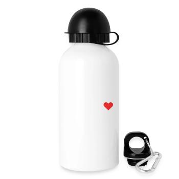 Un cœur pour Berne - Gourde avec bouchon 500 ml - blanc - Droite