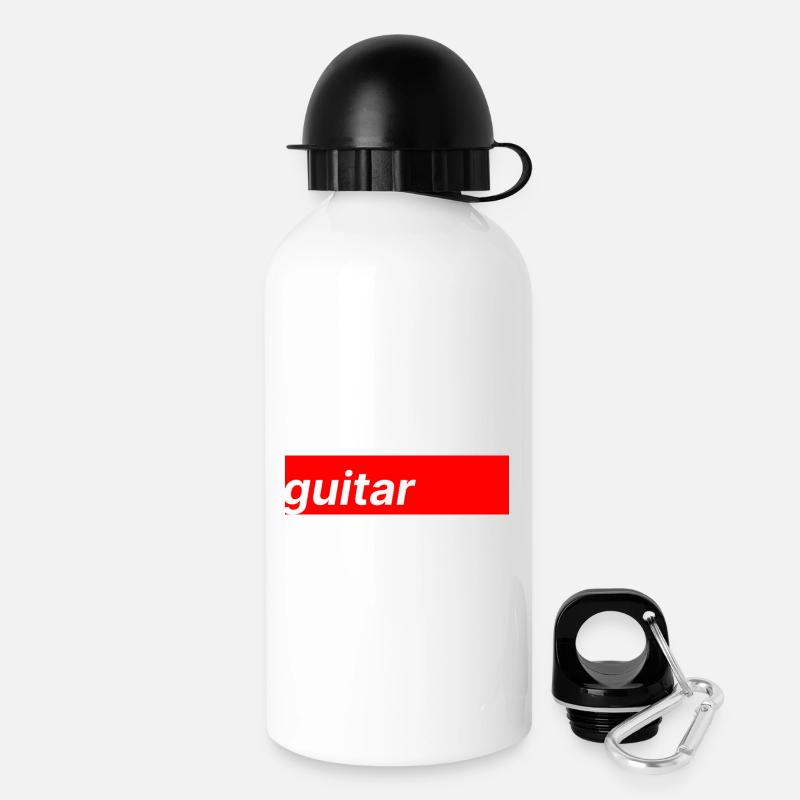 Guitar - Trinkflasche mit Deckel 500 ml - Weiß