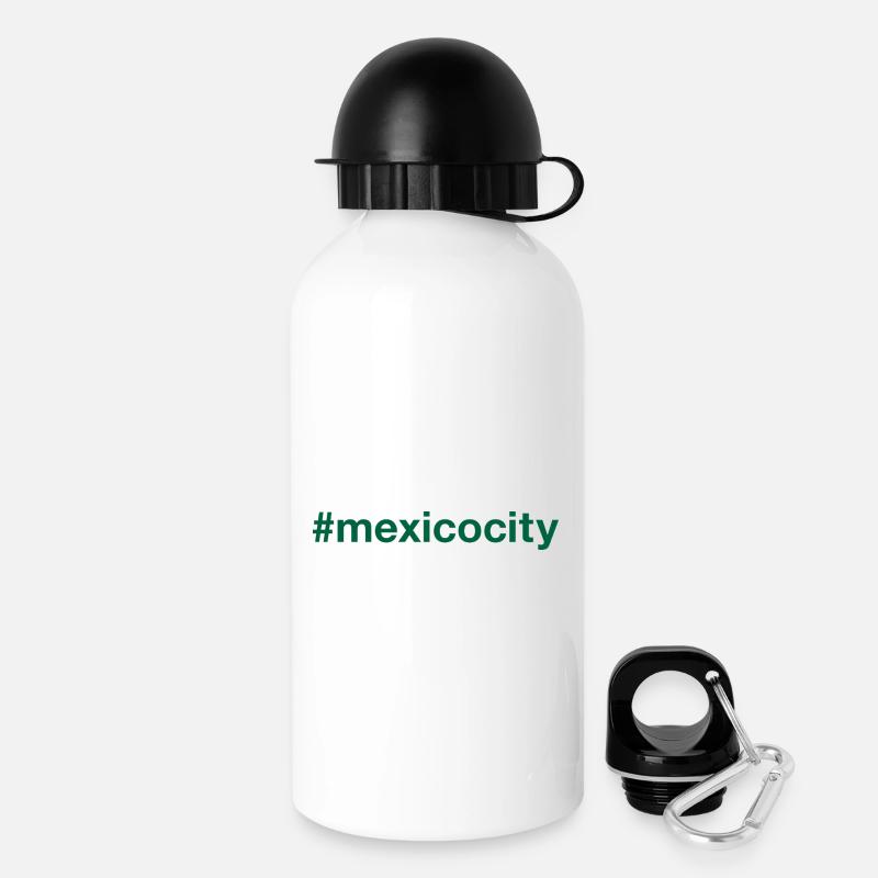 Hashtag de Mexico - Gourde avec bouchon 500 ml - blanc