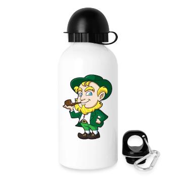 Leprechaun Pipe Charm - Drinks Bottle with Lid 500 ml - white - Right