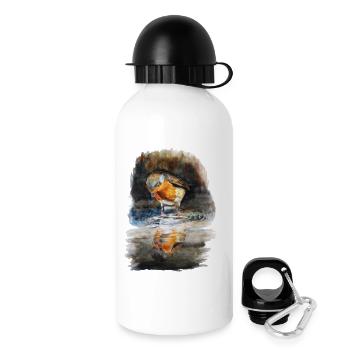 Rotkehlchen - Trinkflasche mit Deckel 500 ml - Weiß - Rechts
