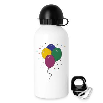Ballons 3 fois - Gourde avec bouchon 500 ml - blanc - Droite
