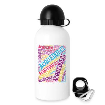 t-shirt Sicilia Acquedolci t-shirt word cloud t-shirt - Gourde avec bouchon 500 ml - blanc - Droite
