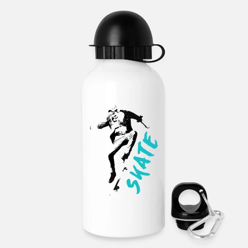 TSHIRT SKATE 2024 - Gourde avec bouchon 500 ml - blanc