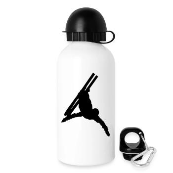 Acrobatie à ski - Gourde avec bouchon 500 ml - blanc - Droite