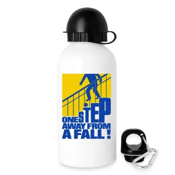 One Step Away from a Fall - Drinks Bottle with Lid 500 ml - white - Right