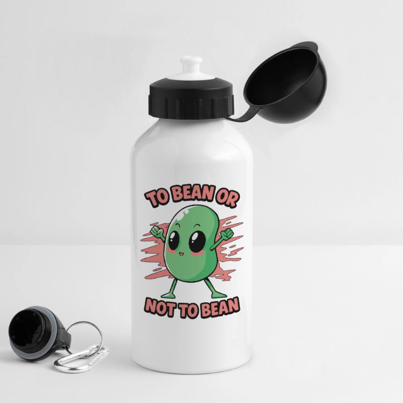 Bohne oder nicht Bohne Trinkflasche mit Deckel 500 ml