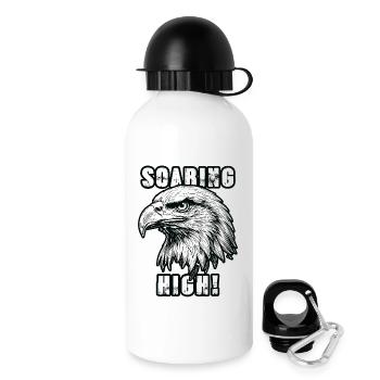 Golden Eagle schwebt hoch auf der Freiheit - Trinkflasche mit Deckel 500 ml - Weiß - Rechts