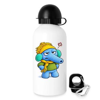 Leo Langnase annoyed - Drinks Bottle with Lid 500 ml - white - Right